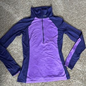 Under Armor Cold Gear Womens Medium Half Zip Top